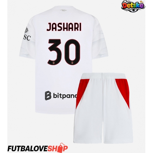 Dres AC Milan Ardon Jashari #30 Preč pre deti 2026-27 Krátky Rukáv (+ trenírky)